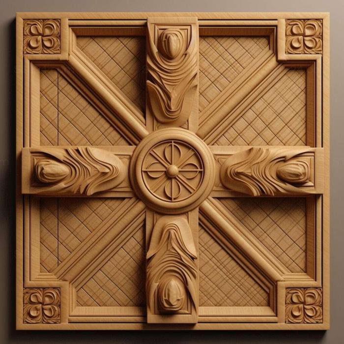 Patterns and decorations (stl Crossopriza 1, PATTERN_937) 3D models for cnc